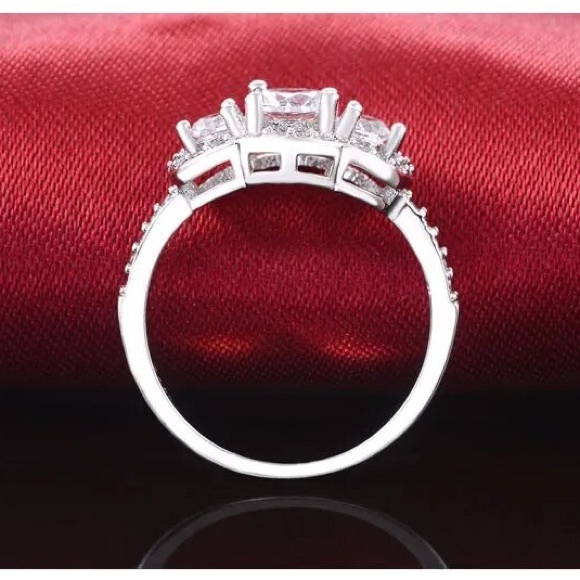 Charm-full Three Stones Engagement Ring - Picture 5 of 5